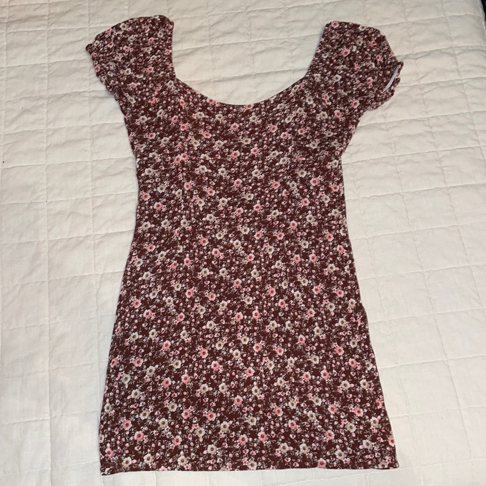 Floral Altar’d State Puff Sleeve Mini Dress